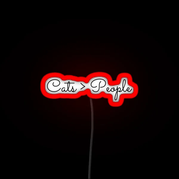 Cats People RGB Neon Sign