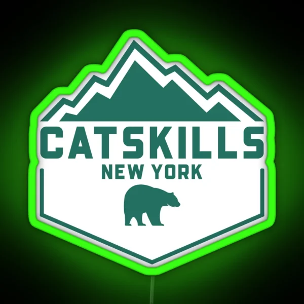 Catskills New York Outdoors RGB Neon Sign