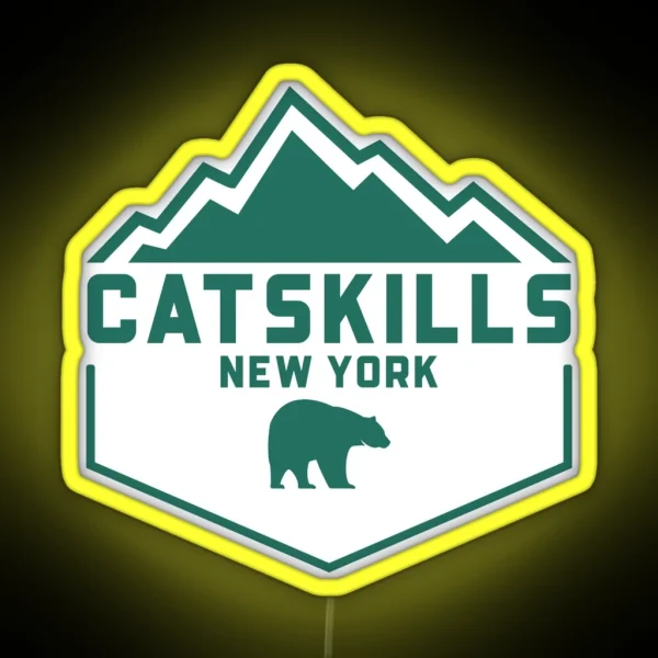Catskills New York Outdoors RGB Neon Sign