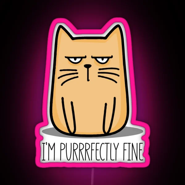 Cattitude RGB Neon Sign