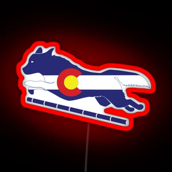 Cattle Dog Colorado Agility Dog RGB Neon Sign