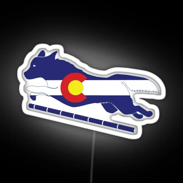 Cattle Dog Colorado Agility Dog RGB Neon Sign