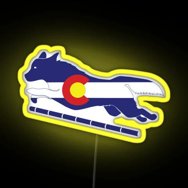 Cattle Dog Colorado Agility Dog RGB Neon Sign