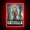 Catzilla Gift Funny Cat Cat Gifts For Him RGB Neon Sign