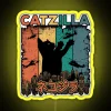 Catzilla Japanese Funny Retro Catzilla RGB Neon Sign - Image 6
