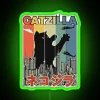 Catzilla Japanese Funny Retro Catzilla RGB Neon Sign - Image 3