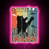 Catzilla Japanese Funny Retro Catzilla RGB Neon Sign - Image 6