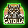 Catzilla Japanese Retro Vintage Sunset Cat Kitten Lovers RGB Neon Sign - Image 3