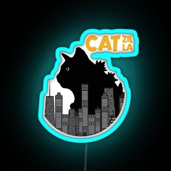 Catzilla Monster Japan RGB Neon Sign