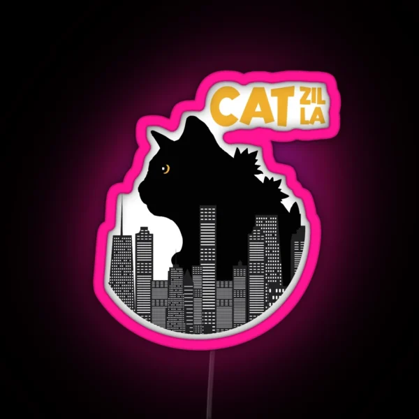 Catzilla Monster Japan RGB Neon Sign