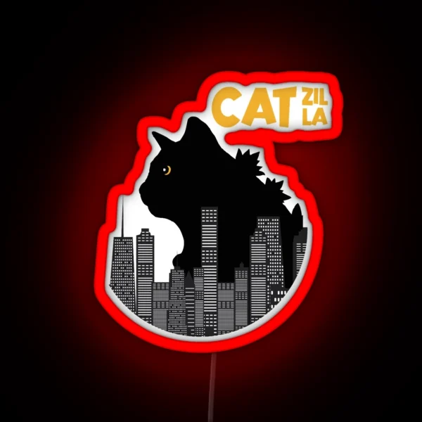 Catzilla Monster Japan RGB Neon Sign