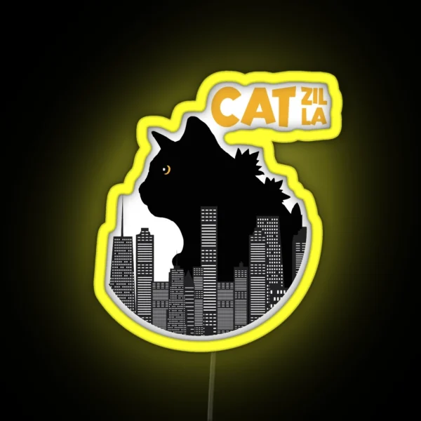 Catzilla Monster Japan RGB Neon Sign