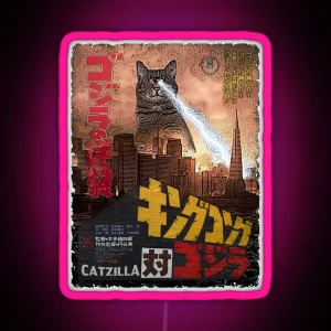 Catzilla Movie RGB Neon Sign