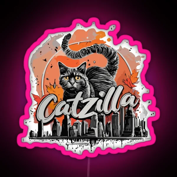 Catzilla Premium Design RGB Neon Sign