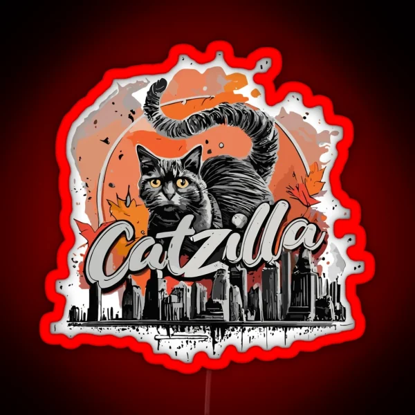 Catzilla Premium Design RGB Neon Sign