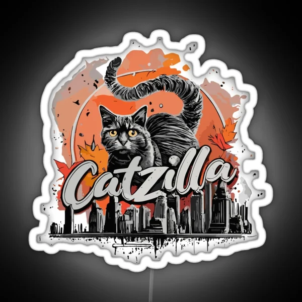 Catzilla Premium Design RGB Neon Sign