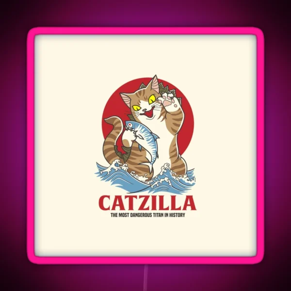 Catzilla RGB Neon Sign