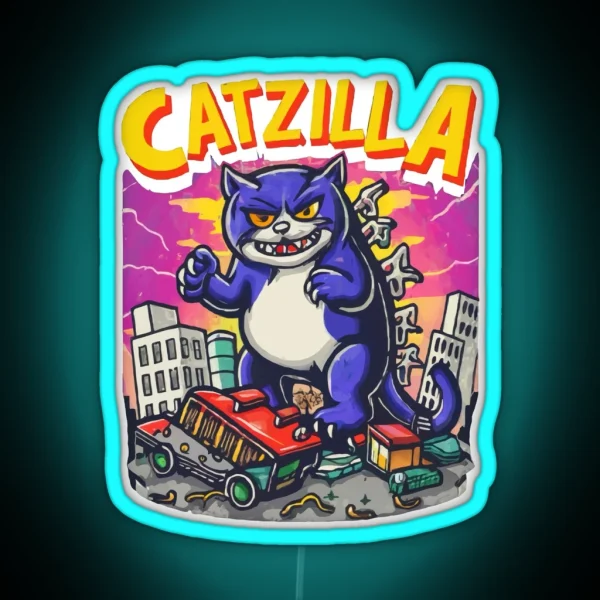 Catzilla RGB Neon Sign