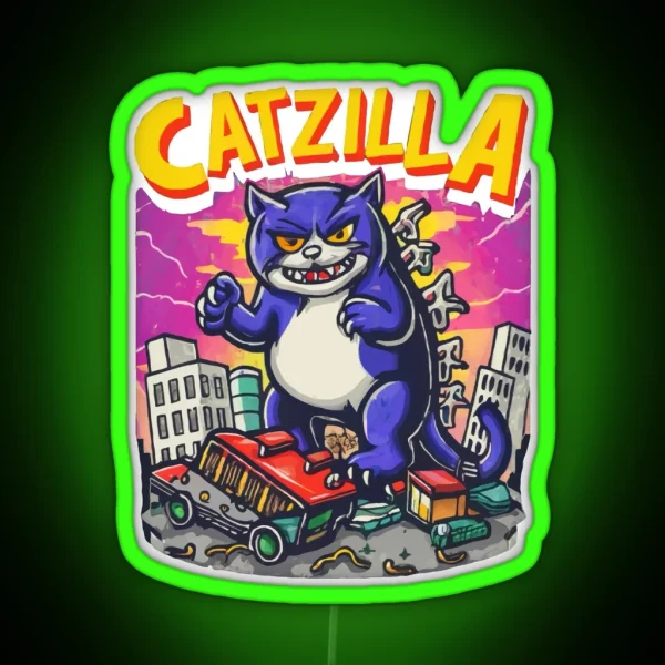 Catzilla RGB Neon Sign