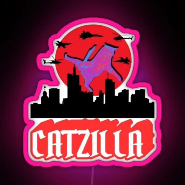 Catzilla RGB Neon Sign