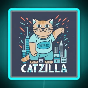 Catzilla RGB Neon Sign