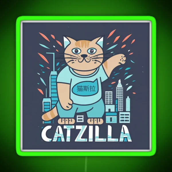 Catzilla RGB Neon Sign