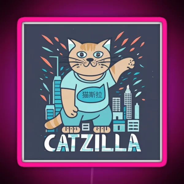 Catzilla RGB Neon Sign