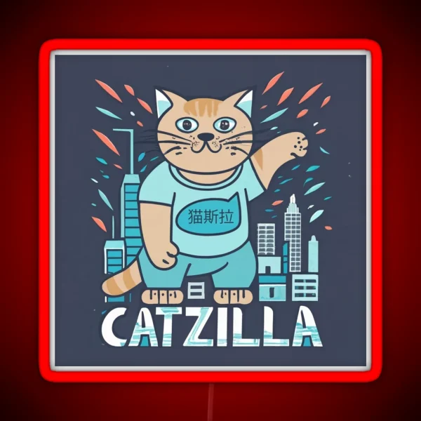 Catzilla RGB Neon Sign