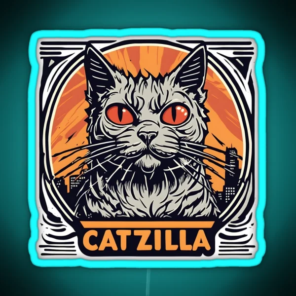 Catzilla RGB Neon Sign