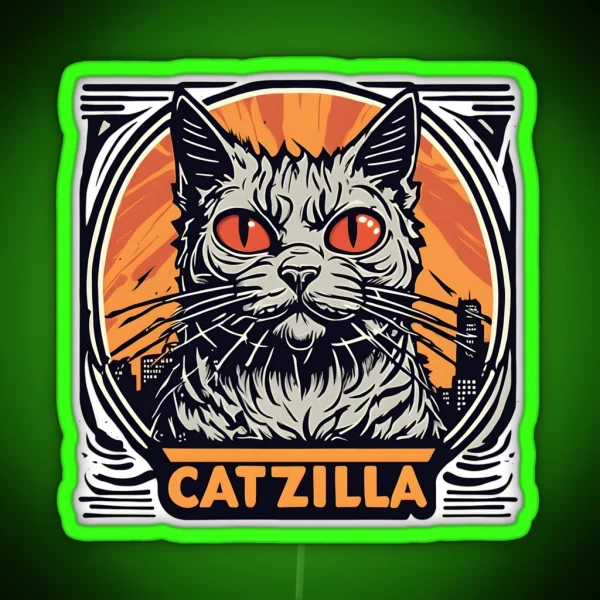 Catzilla RGB Neon Sign
