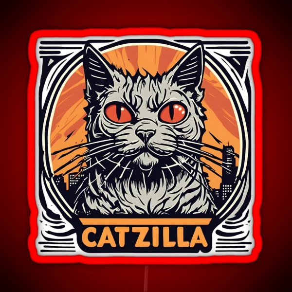 Catzilla RGB Neon Sign