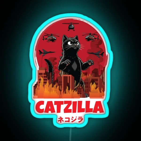 Catzilla RGB Neon Sign