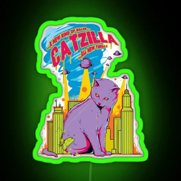 Catzilla RGB Neon Sign