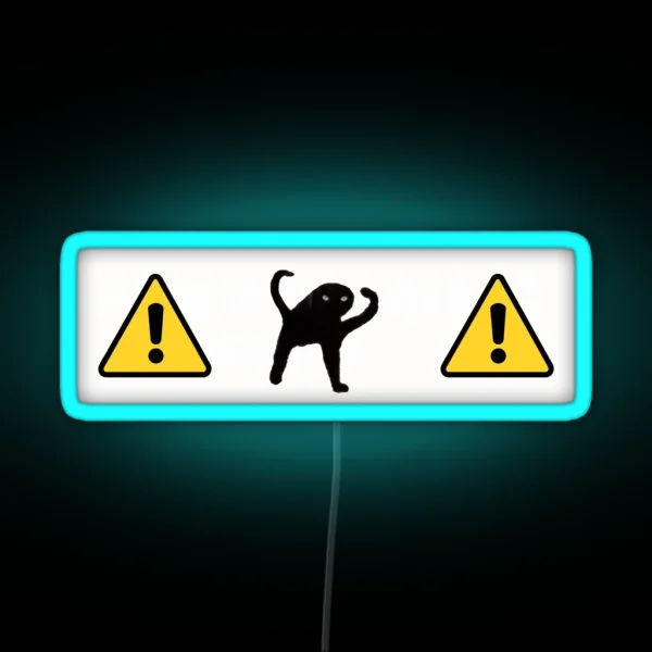 Caution Cat Obscure Bumper Led RGB Neon Sign