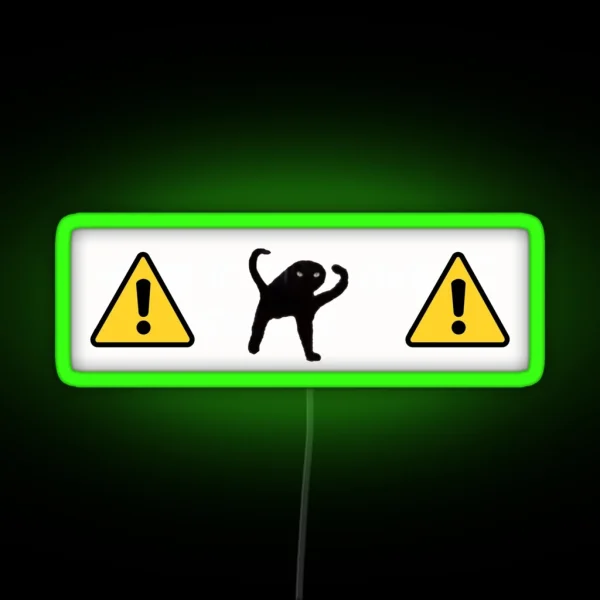 Caution Cat Obscure Bumper Led RGB Neon Sign