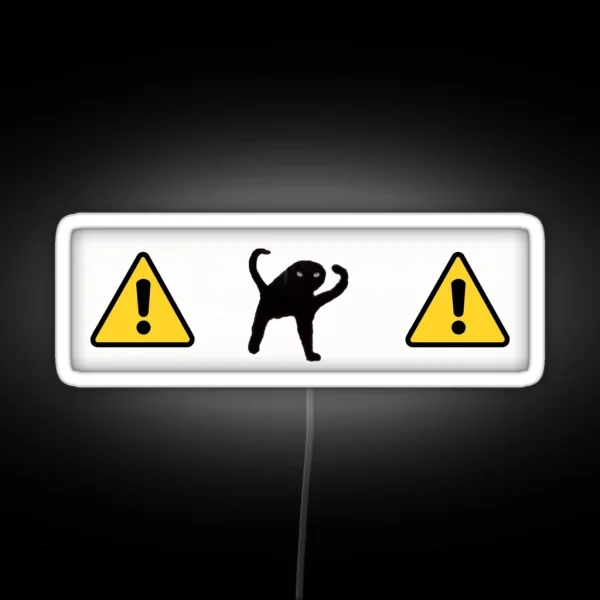 Caution Cat Obscure Bumper Led RGB Neon Sign