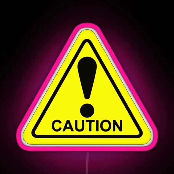 Caution Cool Motorcycle Or Funny Helmet Led And Bikers Gifts RGB Neon Sign