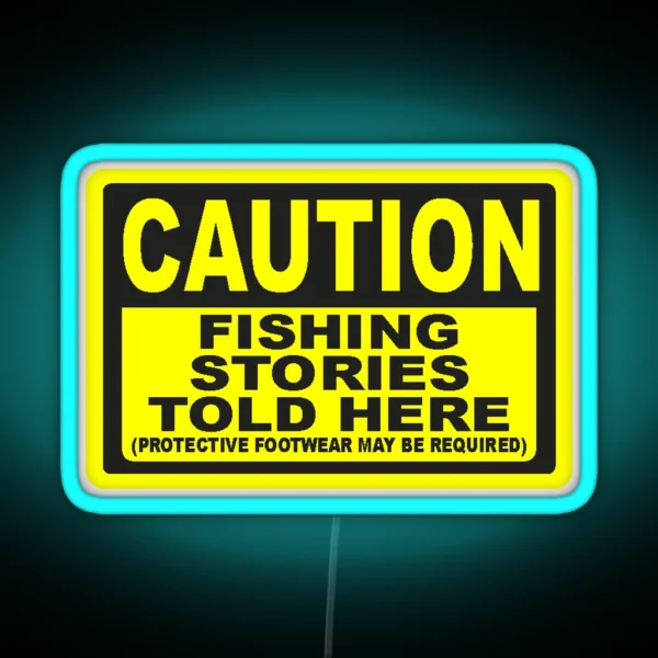 CAUTION FISHING Led RGB Neon Sign
