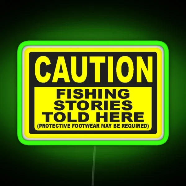 CAUTION FISHING Led RGB Neon Sign