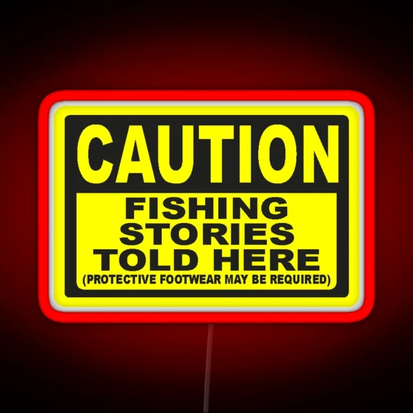 CAUTION FISHING Led RGB Neon Sign