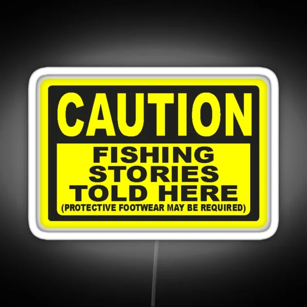 CAUTION FISHING Led RGB Neon Sign