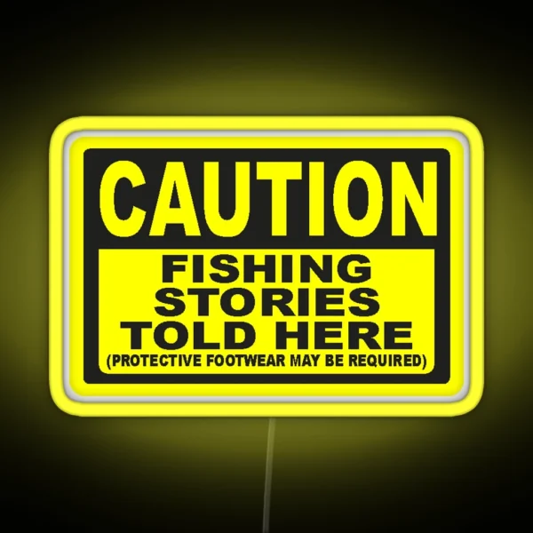 CAUTION FISHING Led RGB Neon Sign