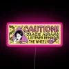 Caution Gracie Abrams Listener Behind The Wheel RGB Neon Sign
