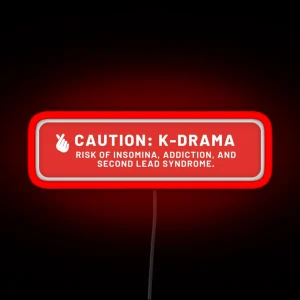 Caution Warning K Drama RGB Neon Sign