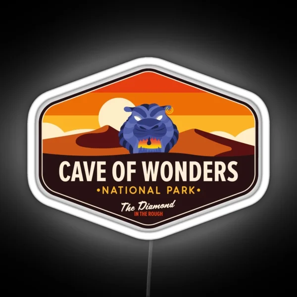 Cave Of Wonders National Park The Diamond In The Rough RGB Neon Sign