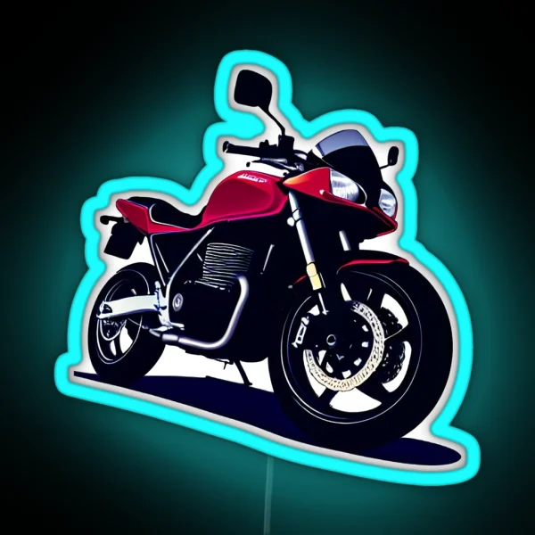 CB Red Sportbike Motorcycle Led RGB Neon Sign