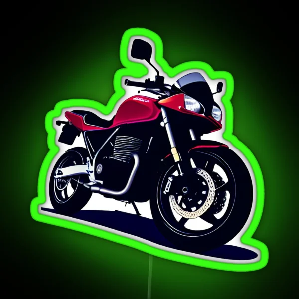 CB Red Sportbike Motorcycle Led RGB Neon Sign