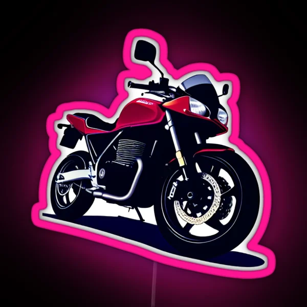 CB Red Sportbike Motorcycle Led RGB Neon Sign