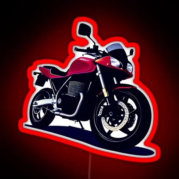 CB Red Sportbike Motorcycle Led RGB Neon Sign