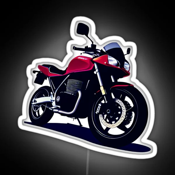 CB Red Sportbike Motorcycle Led RGB Neon Sign